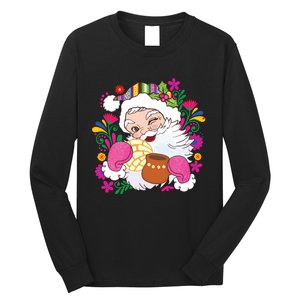 Mexican Christmas Feliz Navidad Latina Christmas Long Sleeve Shirt