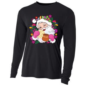 Mexican Christmas Feliz Navidad Latina Christmas Cooling Performance Long Sleeve Crew