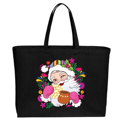 Mexican Christmas Feliz Navidad Latina Christmas Cotton Canvas Jumbo Tote