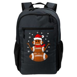 Merry Christmas Football Player Ball Snow Xmas Pajama Cool Gift Daily Commute Backpack