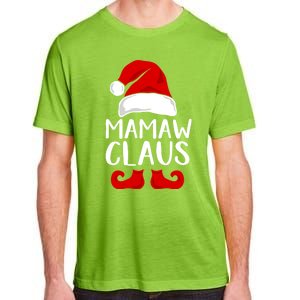 Mamaw Claus Funny Grandma Santa Claus Red Christmas Hat Gift Adult ChromaSoft Performance T-Shirt