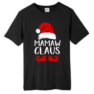 Mamaw Claus Funny Grandma Santa Claus Red Christmas Hat Gift Tall Fusion ChromaSoft Performance T-Shirt