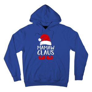 Mamaw Claus Funny Grandma Santa Claus Red Christmas Hat Gift Hoodie