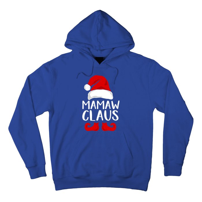 Mamaw Claus Funny Grandma Santa Claus Red Christmas Hat Gift Hoodie