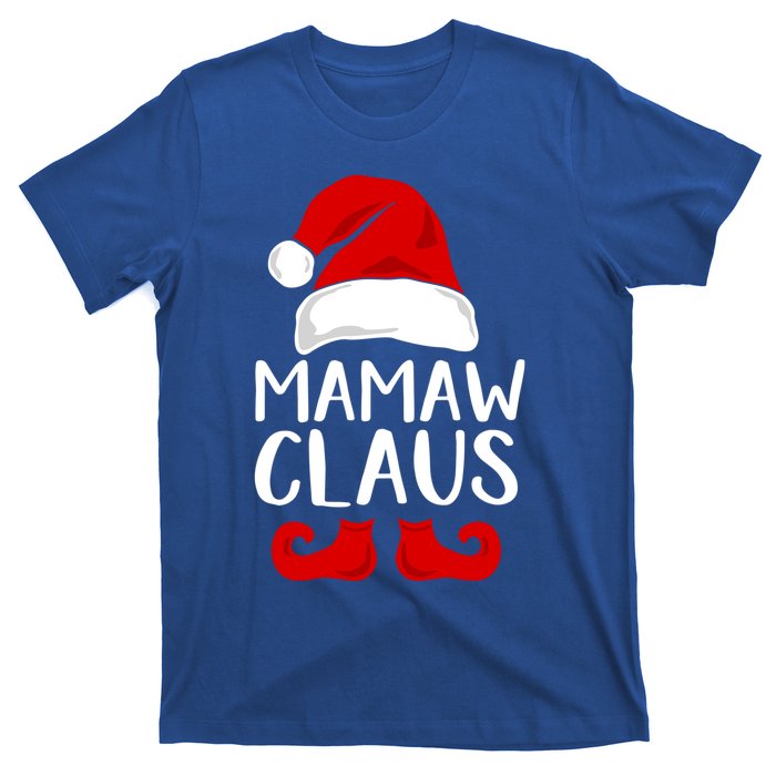 Mamaw Claus Funny Grandma Santa Claus Red Christmas Hat Gift T-Shirt