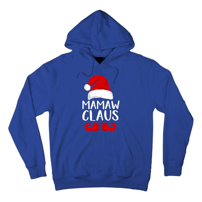 Mamaw Claus Funny Grandma Santa Claus Red Christmas Hat Gift Tall Hoodie