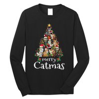 Merry Catmas Funny Cat Mom Cat Dad Christmas Cat Long Sleeve Shirt