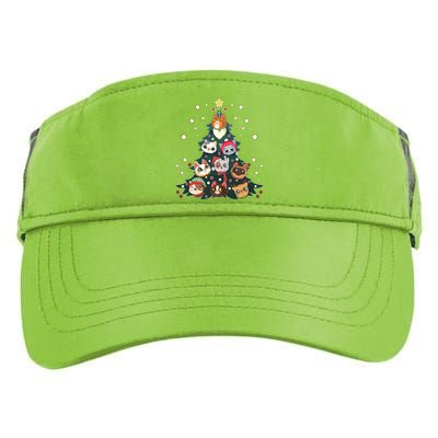 Merry Catmas Funny Christmas Tree Cats Xmas Meow Christmas Adult Drive Performance Visor