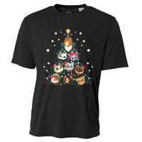 Merry Catmas Funny Christmas Tree Cats Xmas Meow Christmas Cooling Performance Crew T-Shirt