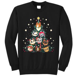 Merry Catmas Funny Christmas Tree Cats Xmas Meow Christmas Sweatshirt