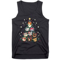 Merry Catmas Funny Christmas Tree Cats Xmas Meow Christmas Tank Top