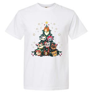 Merry Catmas Funny Christmas Tree Cats Xmas Meow Christmas Garment-Dyed Heavyweight T-Shirt