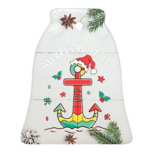 Merry Cruisemas Family Cruise Christmas  Ceramic Bell Ornament