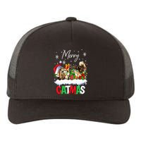 Merry Catmas Funny Cat Dad Cat Mom Christmas Cat Yupoong Adult 5-Panel Trucker Hat