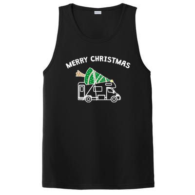 Merry Christmas Funny Camper Rv Camping Christmas Gift PosiCharge Competitor Tank