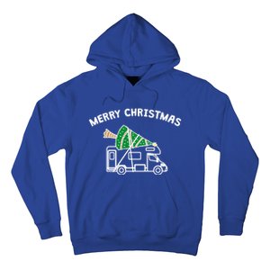 Merry Christmas Funny Camper Rv Camping Christmas Gift Hoodie