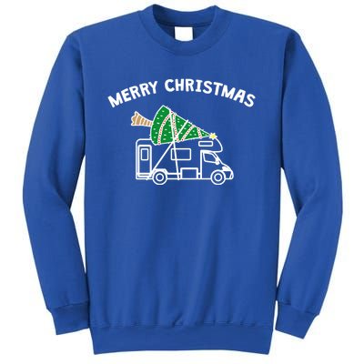 Merry Christmas Funny Camper Rv Camping Christmas Gift Sweatshirt