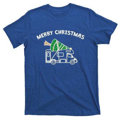 Merry Christmas Funny Camper Rv Camping Christmas Gift T-Shirt