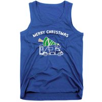 Merry Christmas Funny Camper Rv Camping Christmas Gift Tank Top