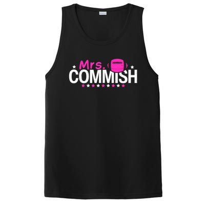 Mrs Commish Funny Fantasy Football Commissioner PosiCharge Competitor Tank