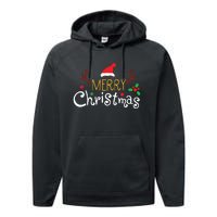 Merry Christmas Family Christmas Matching Performance Fleece Hoodie