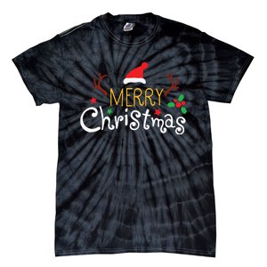 Merry Christmas Family Christmas Matching Tie-Dye T-Shirt