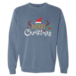 Merry Christmas Family Christmas Matching Garment-Dyed Sweatshirt