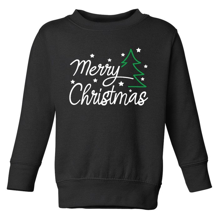 Merry Christmas Family Toddler Sweatshirt