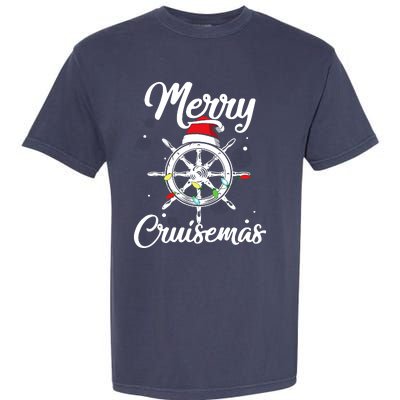 Merry Cruisemas Family Cruise Christmas Funny Boat Trip Garment-Dyed Heavyweight T-Shirt