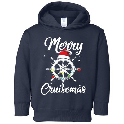 Merry Cruisemas Family Cruise Christmas Funny Boat Trip Toddler Hoodie