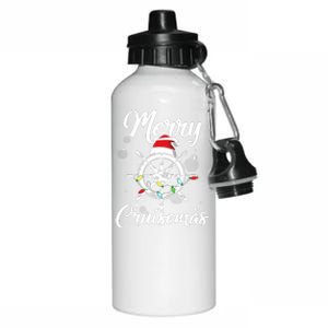 Merry Cruisemas Family Cruise Christmas Funny Boat Trip Aluminum Water Bottle