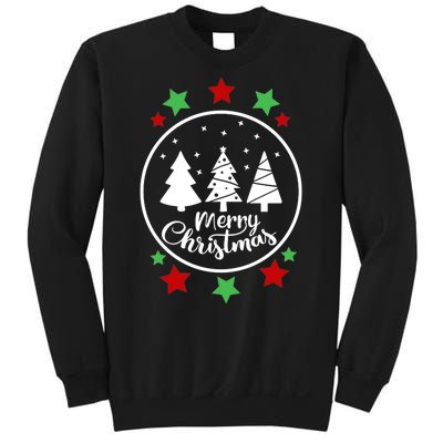 Merry Christmas Festive Circle Logo Sweatshirt