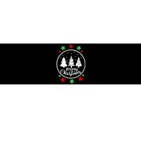 Merry Christmas Festive Circle Logo Bumper Sticker