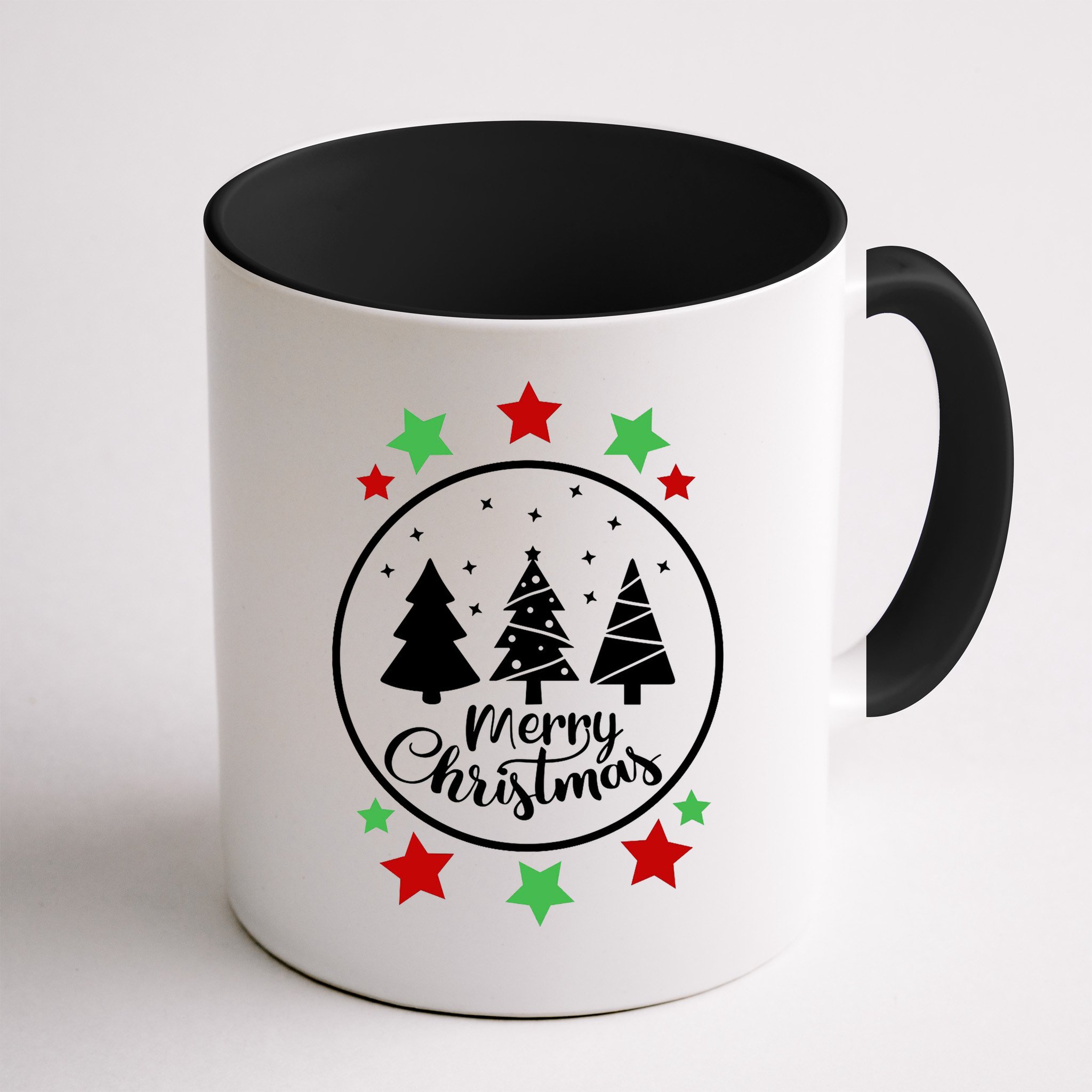 Merry Christmas Festive Circle Logo Mug