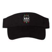 Merry Christmas Festive Circle Logo Valucap Bio-Washed Visor