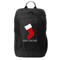 Merry Christmas Funny Xmas Stocking City Backpack