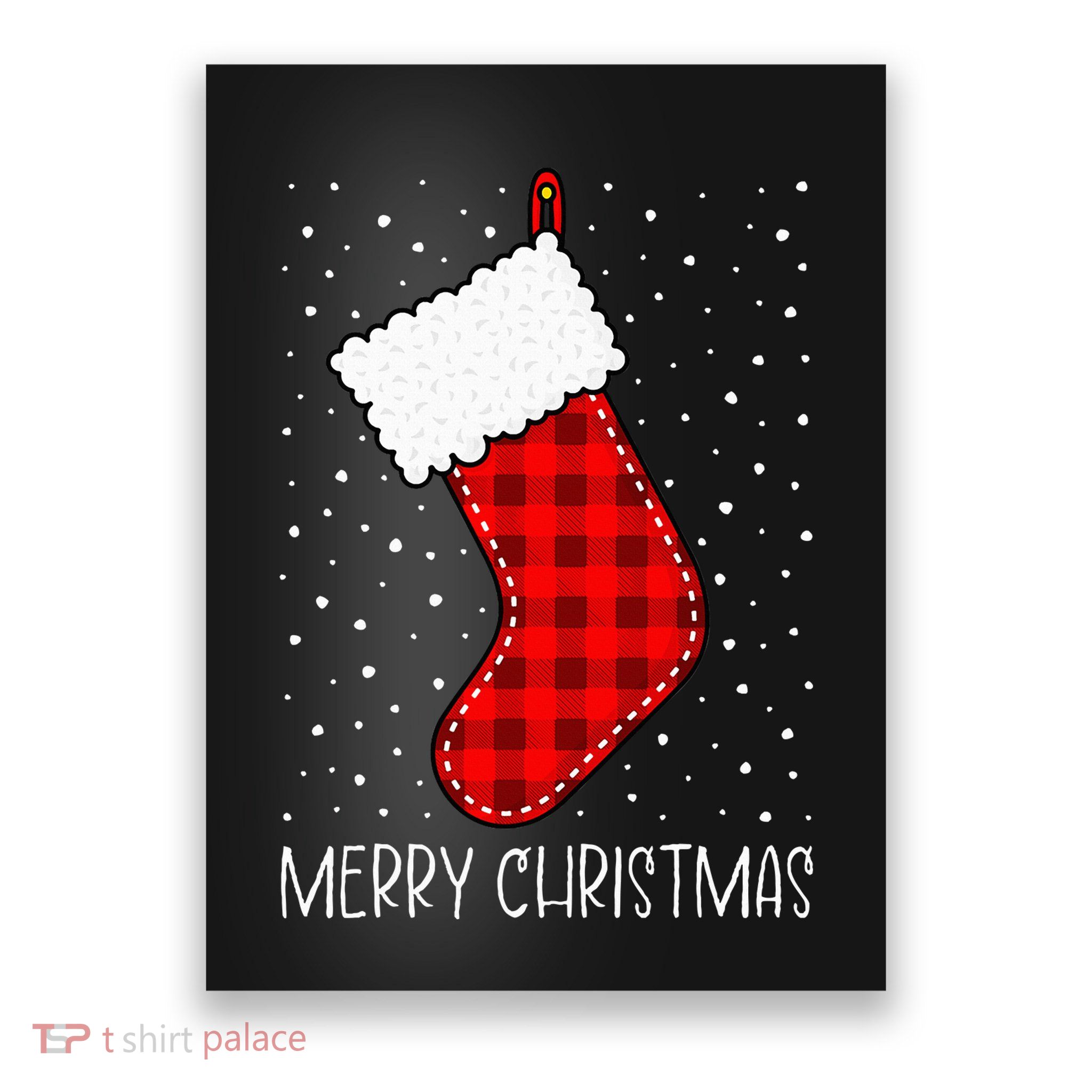 Merry Christmas Funny Xmas Stocking Poster