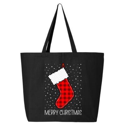 Merry Christmas Funny Xmas Stocking 25L Jumbo Tote