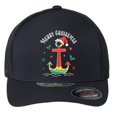 Merry Cruisemas Family Cruise Christmas Cruisin Crew  Flexfit Unipanel Trucker Cap