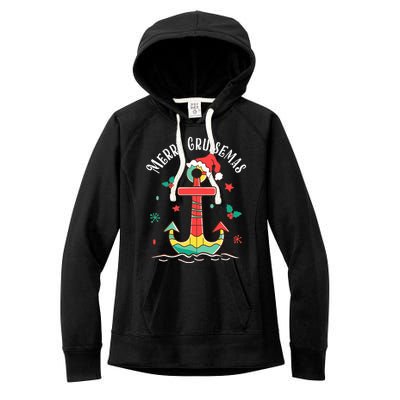 Merry Cruisemas Family Cruise Christmas Cruisin Crew  Women's Fleece Hoodie