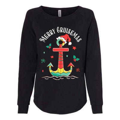 Merry Cruisemas Family Cruise Christmas Cruisin Crew  Womens California Wash Sweatshirt