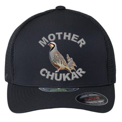 Mother Chukar Funny Upland Game Hunting Great Gift Cool Gift Flexfit Unipanel Trucker Cap