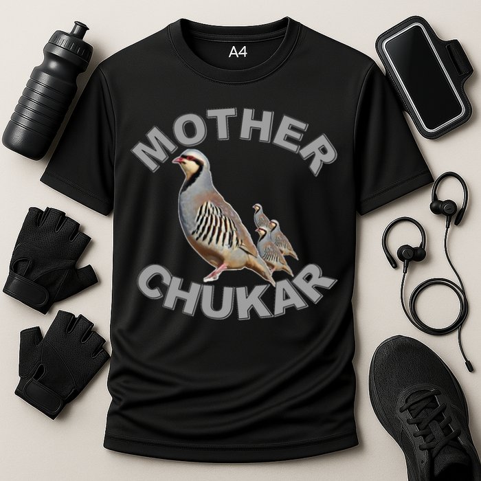 Mother Chukar Funny Upland Game Hunting Great Gift Cool Gift Cooling Performance Crew T-Shirt