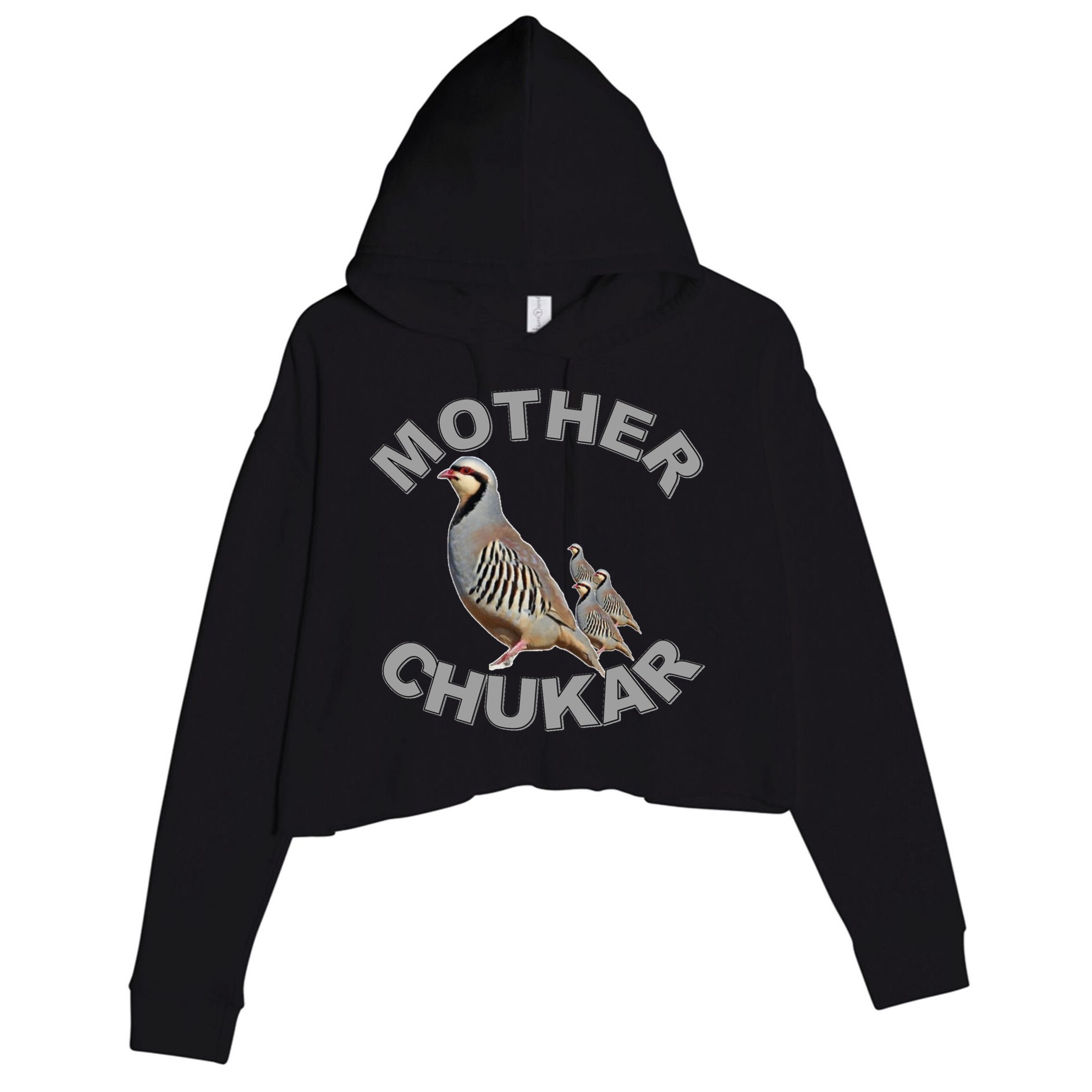 Mother Chukar Funny Upland Game Hunting Great Gift Cool Gift Crop Fleece Hoodie