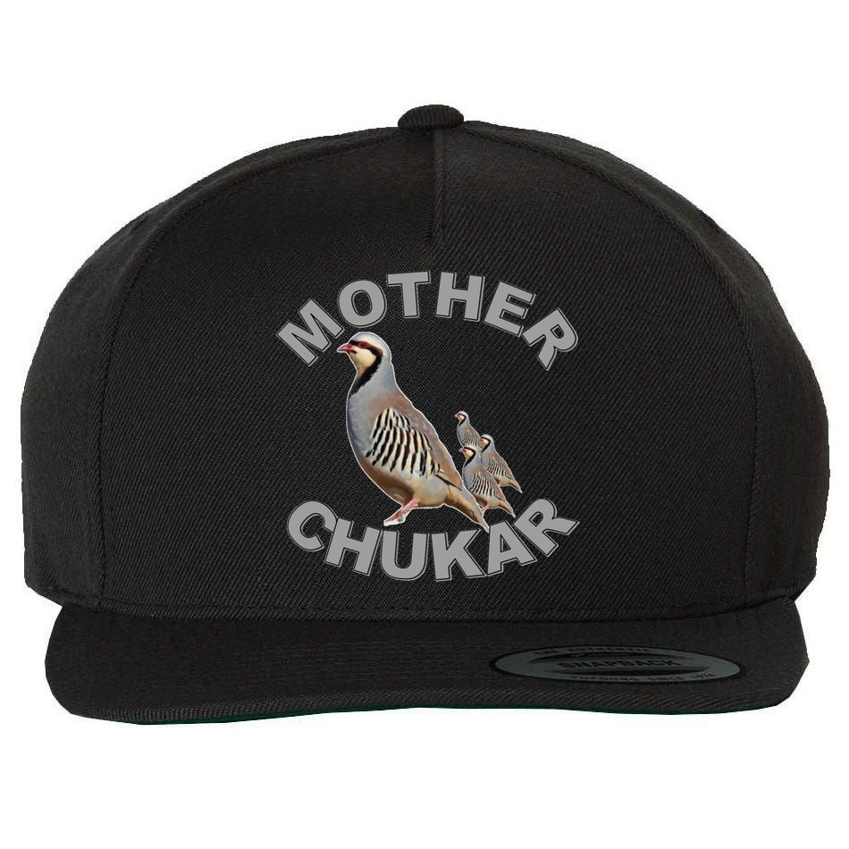 Mother Chukar Funny Upland Game Hunting Great Gift Cool Gift Wool Snapback Cap