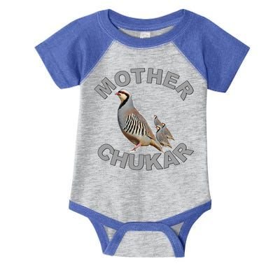 Mother Chukar Funny Upland Game Hunting Great Gift Cool Gift Infant Baby Jersey Bodysuit