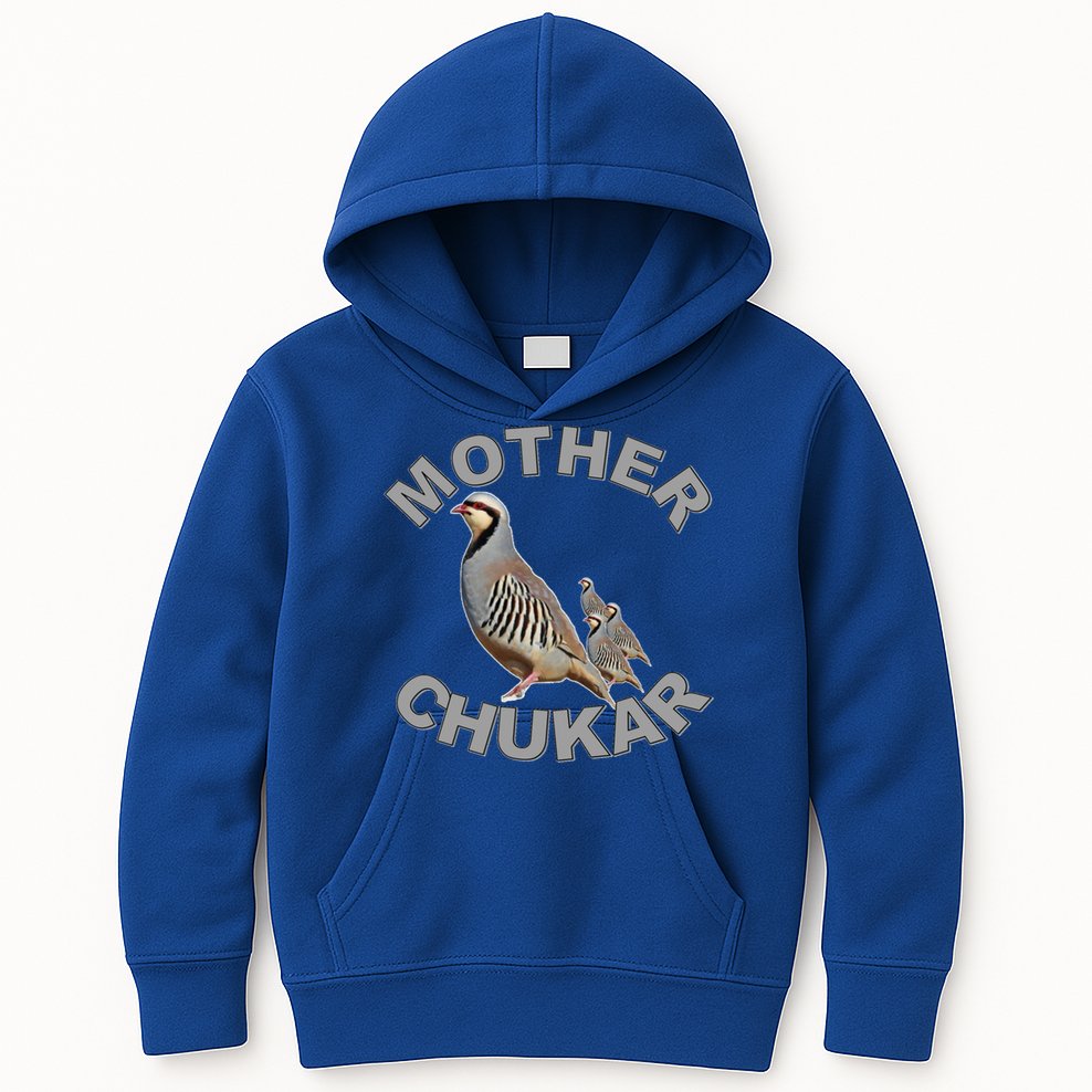 Mother Chukar Funny Upland Game Hunting Great Gift Cool Gift Kids Hoodie