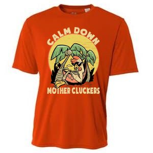 Mother Cluckers Funny Chicken Daddy Funny Gift Cooling Performance Crew T-Shirt