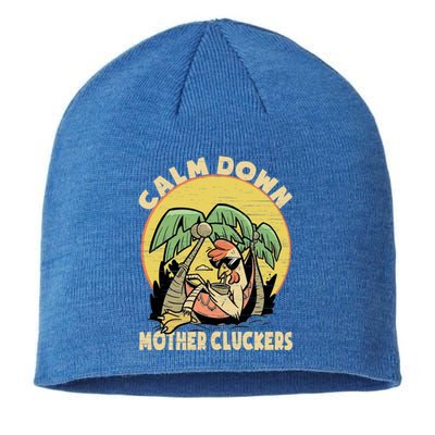 Mother Cluckers Funny Chicken Daddy Funny Gift Sustainable Beanie