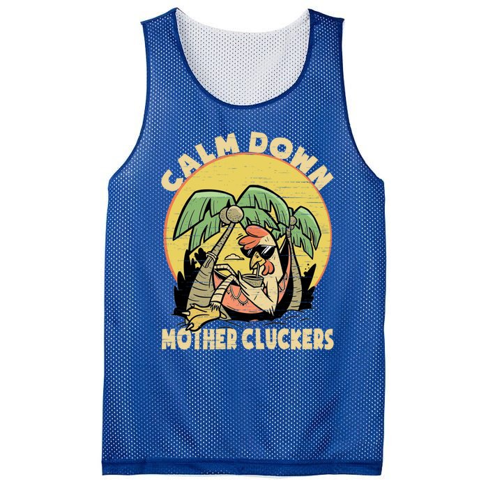 Mother Cluckers Funny Chicken Daddy Funny Gift Mesh Reversible Basketball Jersey Tank